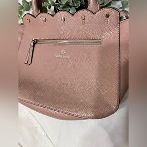 Nanette Lepore Blush Pebbled Vegan Leather Handbag